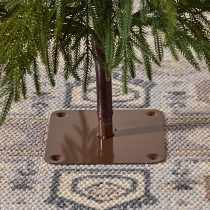 Green 7Ft Artificial Cedar Christmas Tree Slim Pencil Holiday Decor
