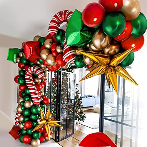 Gold Star Balloon Explosion Kit - 60 Pcs Foil Cones & 5 Star Burst Balloons (Variation: Gold)