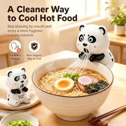 Mini Clip-On Cat-Shaped Fan for Cups & Bowls, Travel Food Cooler E