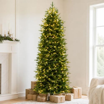 6ft Slim Prelit Christmas Tree - Realistic Tips, 1622 PE&PVC Branches, Warm White LEDs - Variation of THIS listing