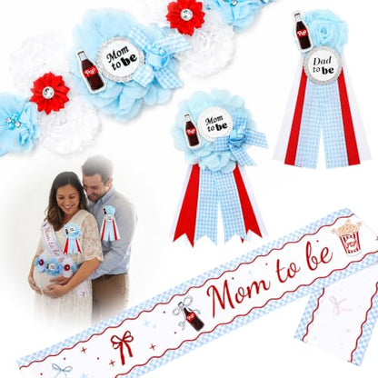 Baby Shower Decorations Set - Bluepop Theme for She's Ready to Pop