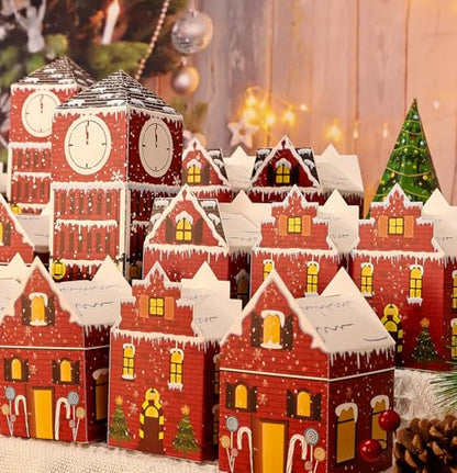 DIY Fillable Advent Calendar Boxes Set for Christmas Countdown Gift Wrapping