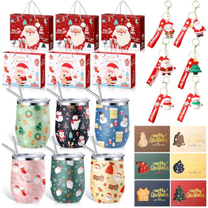 Christmas Gift Set with Wine Tumblers & Accessories - Fashion