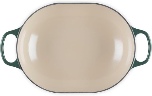 Le Creuset Enameled Cast Iron Oval Casserole - 3.75 Qt. with Lid in Artichaut Color