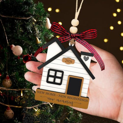 New Home Wooden Ornament - Housewarming Gift for Couple 2026