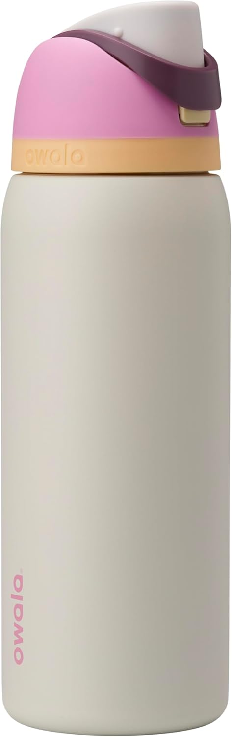 Owala FreeSip Insulated Stainless Steel Water Bottle - BPA-Free, 32 Oz, Perfect for Travel | Daybreak Color