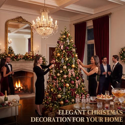 6 Pack Acrylic Nutcracker Christmas Ornaments Hanging Decorations - Clear Festive Tree Decor