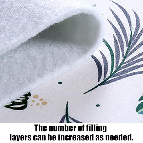 Blue Floral Heat Reflective Ironing Board Cover with Non-Slip Padding - Machine Washable