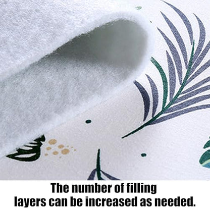 Blue Floral Heat Reflective Ironing Board Cover with Non-Slip Padding - Machine Washable