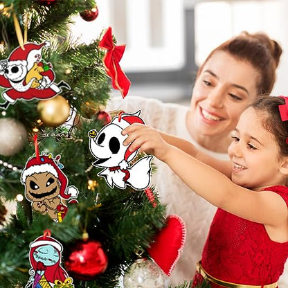 16 Pack Christmas Tree Ornaments - Holiday Hanging Decorations for Xmas
