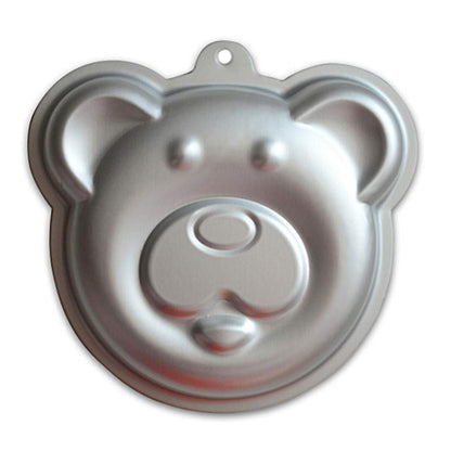 Ulalaza Aluminum Cake Mold 3D Bear Shape Baking Pan DIY Birthday Cake Mould Kitchen Supplies