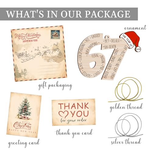 Funny 67 Christmas Ornament - Meme Holiday Decor for Tree & Gifting