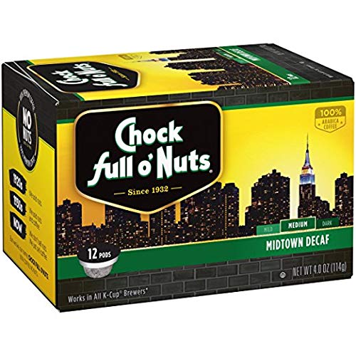 Chock Full o' Nuts Midtown Decaf Single Serve Coffee Pods (24 count)