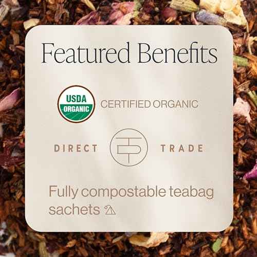 Rishi Tea Peach Hibiscus Green Houjicha Roasted Japanese Tea - Organic, Low Caffeine Sachet Bags With Hibiscus & Peach, Enjoy Hot Or Iced - 15 Count (Pack Of 1)