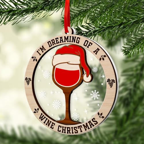 Wine Ornament Christmas Decorations - Wine Lovers Gift, 2026 Variation