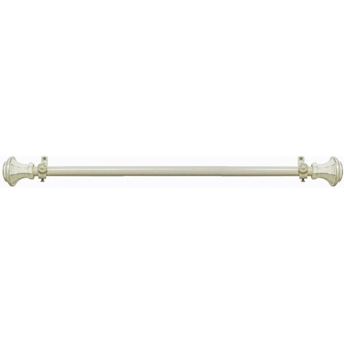 Decorative Window Curtain Rods With Finials, 48 To 86 Inches, 0.75 Diameter - Buono II, Carson Series - Lightweight & Easy To Install, Adjusts Telescopically To Fit Any Window by Achim Home Decor