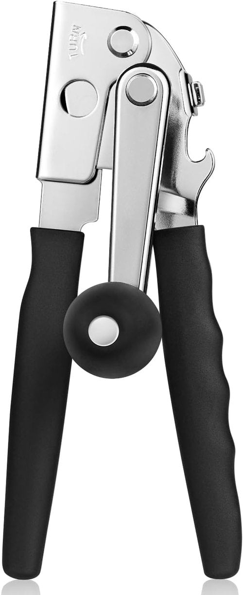 MARSWELL Heavy Duty Can Opener - Extra-Long Handles & Oversized Knob for Easy Cranking | Opens Large #10 Cans