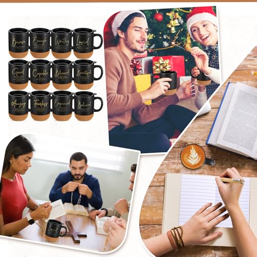 Religious Christian Gifts Mug Bulk 12 Pcs - 13.5 oz Faith-Inspired Coffee Cups - Trendy