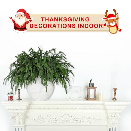 Artificial Christmas Pine Branches 12 Pcs Realistic Drop Shapeable Greenery