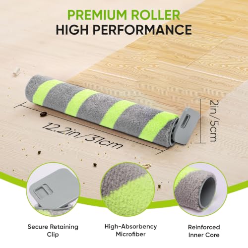 4 Pack Robot Vacuum Mop Replacement Rollers for iRobot Roomba Max 705 Series