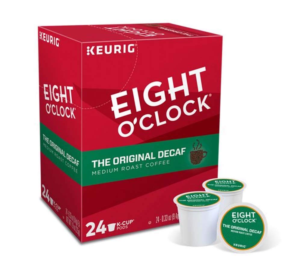 Keurig Coffee Pods K-Cups 16 / 18 / 22 / 24 Count Capsules ALL FLAVORS (24 Pods Eight O'Clock - The Original Decaf)