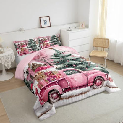 Kids Pink Christmas Comforter Set King Size Multi 200 - Feelyou