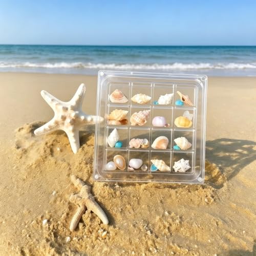 16 Grids Acrylic Display Box Clear Magnetic Shadow Box 11.8x11.8cm - Variation 16