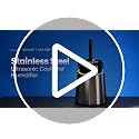 8L Stainless Steel Cool Mist Humidifier for Large Rooms - Silver
