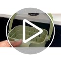 Foldable Hanging Sink Drain Basket - Green, Fast-Draining, Detachable Kitchen Organizer