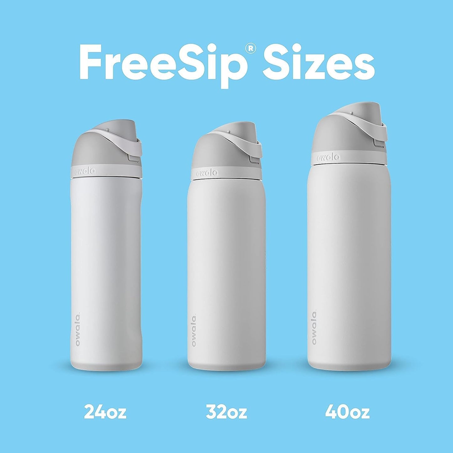 Owala FreeSip Insulated Stainless Steel Water Bottle - 24 oz BPA-Free | Citrus Crush for Sports & Travel
