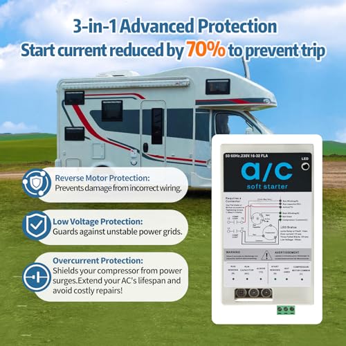 4-7 Ton AC Soft Start Kit - Upgraded Model for Home & Commercial HVAC