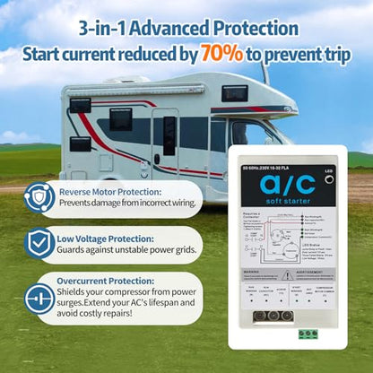 4-7 Ton AC Soft Start Kit - Upgraded Model for Home & Commercial HVAC