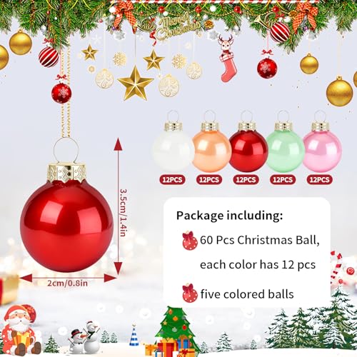 Matte Valentine Glass Balls Ornaments Set - Glittering Mini Hanging Decorations for Christmas & DIY Crafts