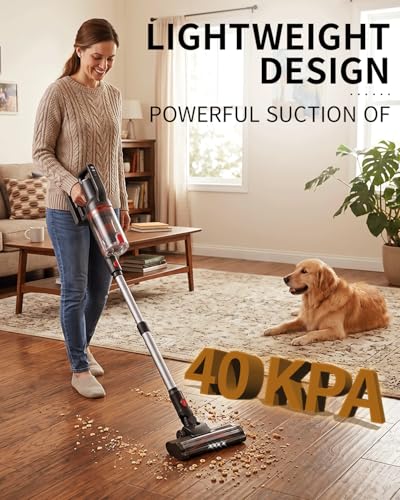 Pet Cordless Stick Vacuum Cleaner with Brushless Motor, Up to 50 Min Runtime