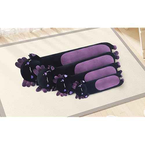 Long Axolotl Plush, 19.6¡± Long Axolotl Body Pillow for Kids, Cute Axolotl Stuffed Animals for Girls, Soft Plushies Toy Gifts for Birthday Dark Purple