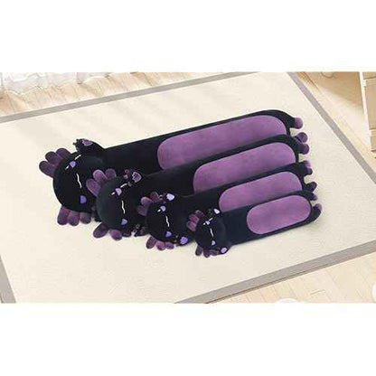 Long Axolotl Plush, 19.6¡± Long Axolotl Body Pillow for Kids, Cute Axolotl Stuffed Animals for Girls, Soft Plushies Toy Gifts for Birthday Dark Purple