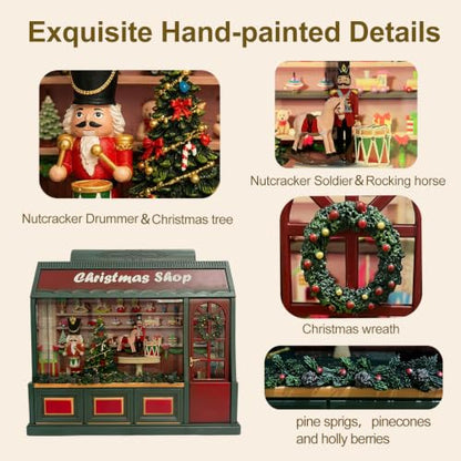 Christmas Snow Globe Lantern Nutcracker Shop Scene Holiday Decor - Variation of THIS listing