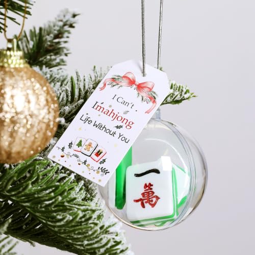 I Can’t Imahjong Life Without You Mini Mahjong Christmas Ornament - Holiday Decor