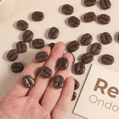 Fake Coffee Beans Decor Set - Resin Artificial Coffee Bean Props for Home & Craft