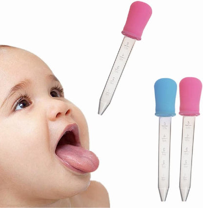 Yiasangly 5ml Liquid Droppers - Clear Silicone & Plastic Pipettes with Bulb Tip | 8 Pack for Kids Candy Molds