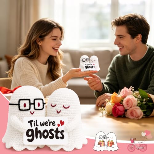 Handmade Crochet Ghost Gift Set for Halloween, Christmas & Special Occasions