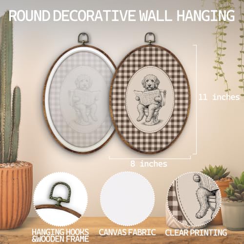 Goldendoodle Dog Bathroom Oval Wall Art - Home Decor 8.5x11.5in, Variation of THIS listing