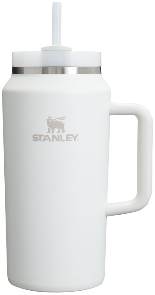 STANLEY Quencher H2.0 Tumbler with Handle & Straw 64 oz | Flowstate 3-Position Lid | Large Capacity for Travel & Sports | Insulated Stainless Steel Cup | BPA-Free | Frost