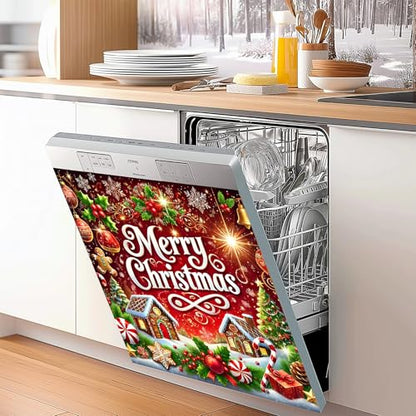 Decorative Magnetic Cover for Dishwasher & Appliances - Snowhouse 23x26in