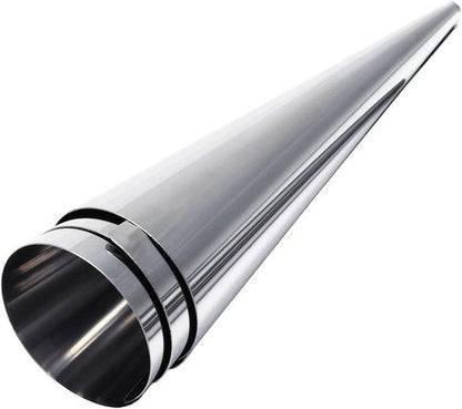 Joyeee Pastry Cream Horn Molds - 10 Stainless Steel Cannoli Tubes | 5-Inch Large Croissant Baking Tool