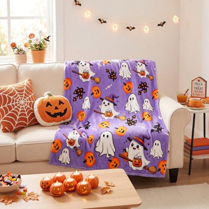 Suclain Halloween Boo Basket Gift Set for Women - Purple