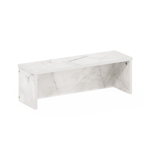 Furinno Helena Kitchen Counter Stackable Organizer Shelf, Set of 1, 18-Inch, Marble White