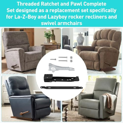 Lazy Boy Recliner Replacement Ratchet and Pawl Set - Full Mechanism Kit