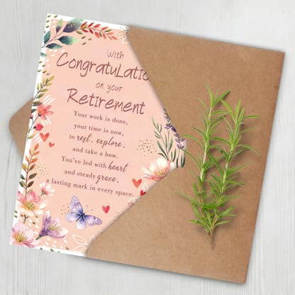 Retirement Gift Card for Women Her Coworker MM-481 - Congratulations & Best Wishes
