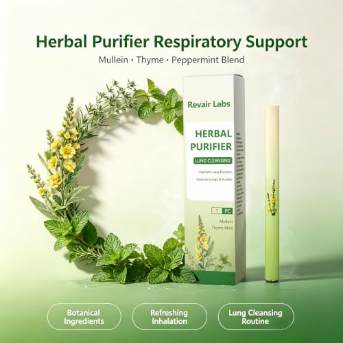 Mullein Purifier Inhaler for Lungs – Portable Respiratory Breath Stick